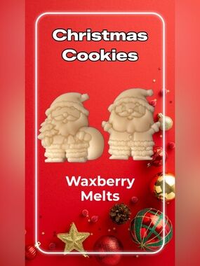 Handcrafted Santa Wax Melts in Christmas Cookies Scent